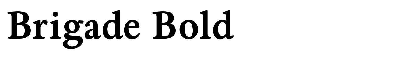 Brigade Bold